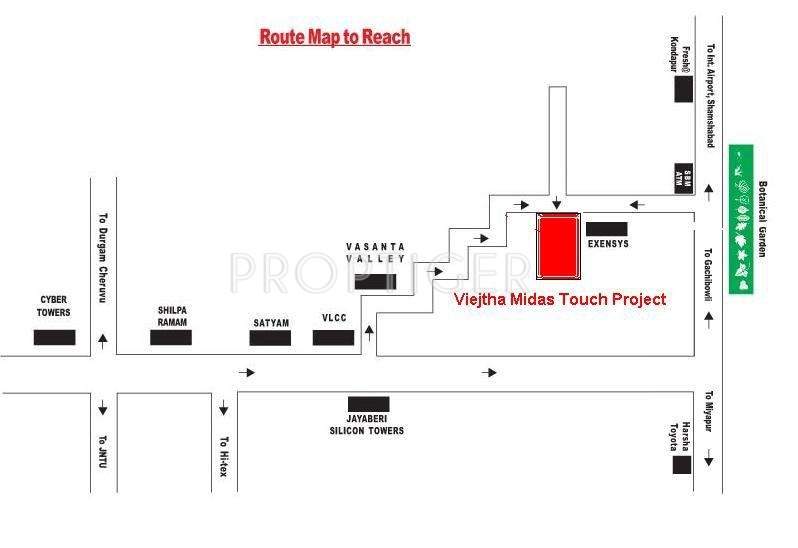  vijetha midas Location Plan