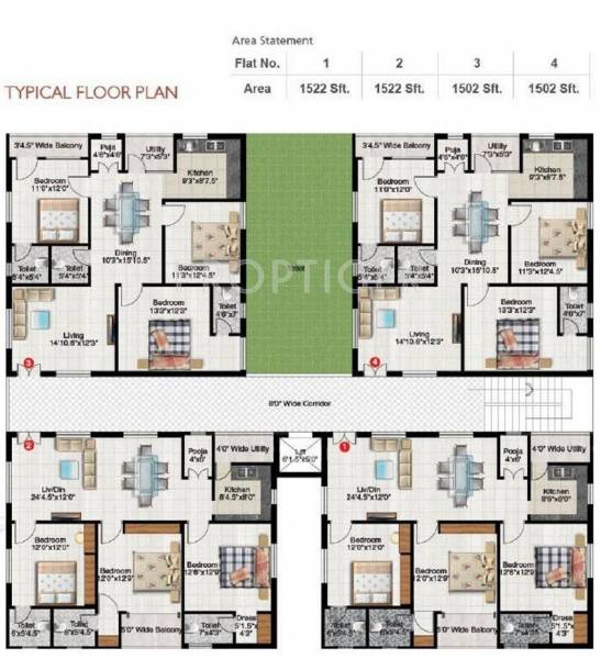 Images for Cluster Plan of North East Constructions Sneha Arcade