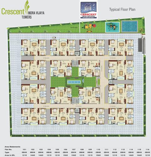 Images for Cluster Plan of Crescent Indra Vijaya Towers