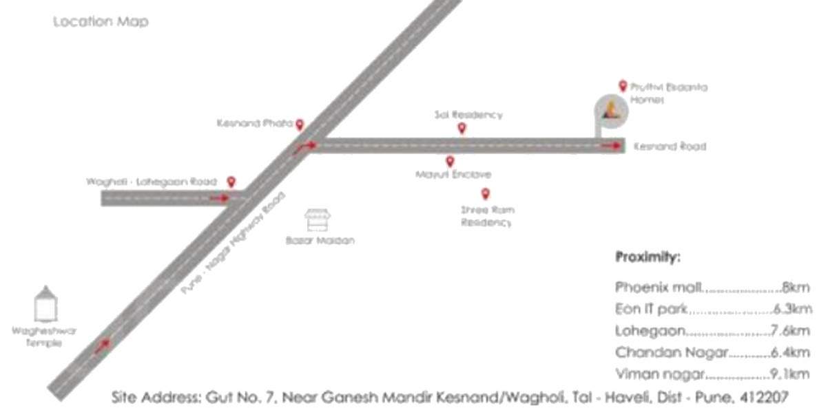  ekdanta homes Images for Location Plan of Pruthvi Ekdanta Homes
