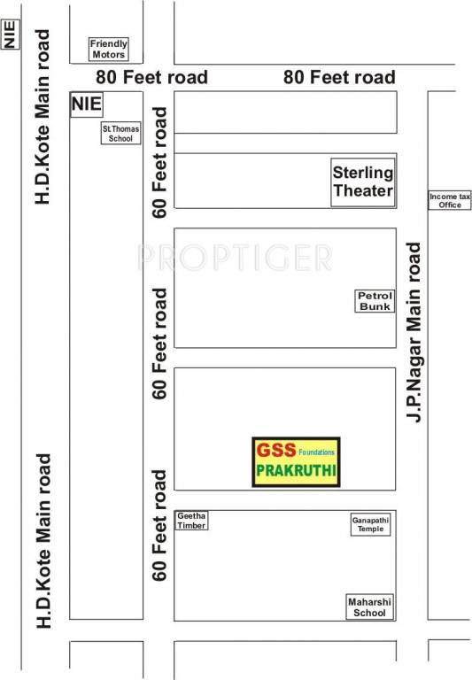 Images for Location Plan of GSS Prakruthi
