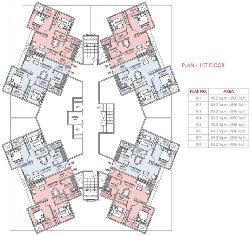  tulip Images for Cluster Plan of Pioneer Tulip