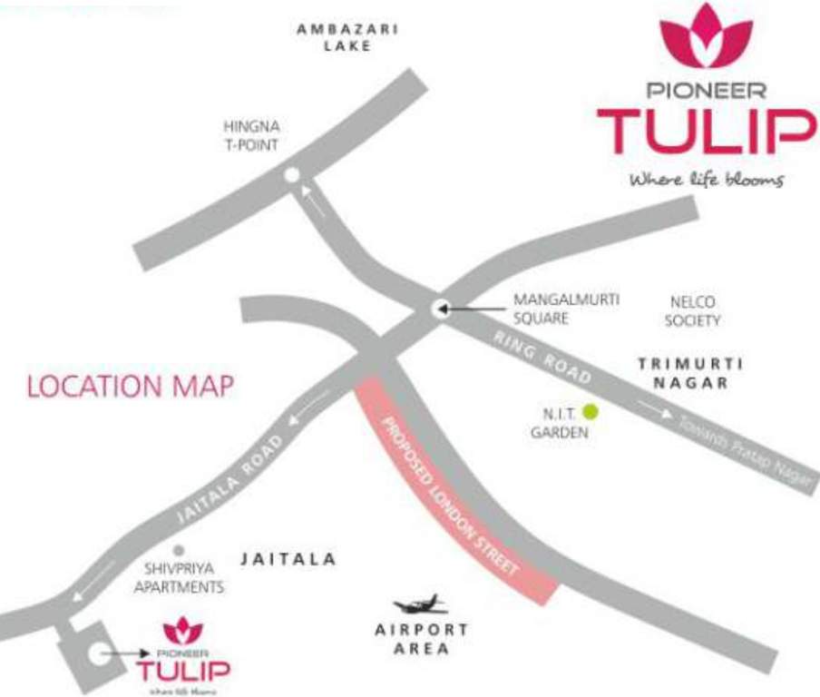  tulip Images for Location Plan of Pioneer Tulip