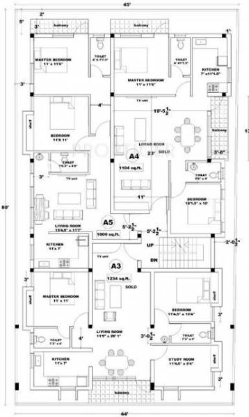 Images for Cluster Plan of Anu Krishnaveni Flats