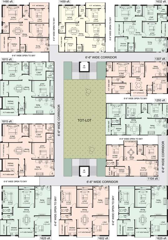  ocean greens Images for Cluster Plan of Lakshmi Ocean Greens