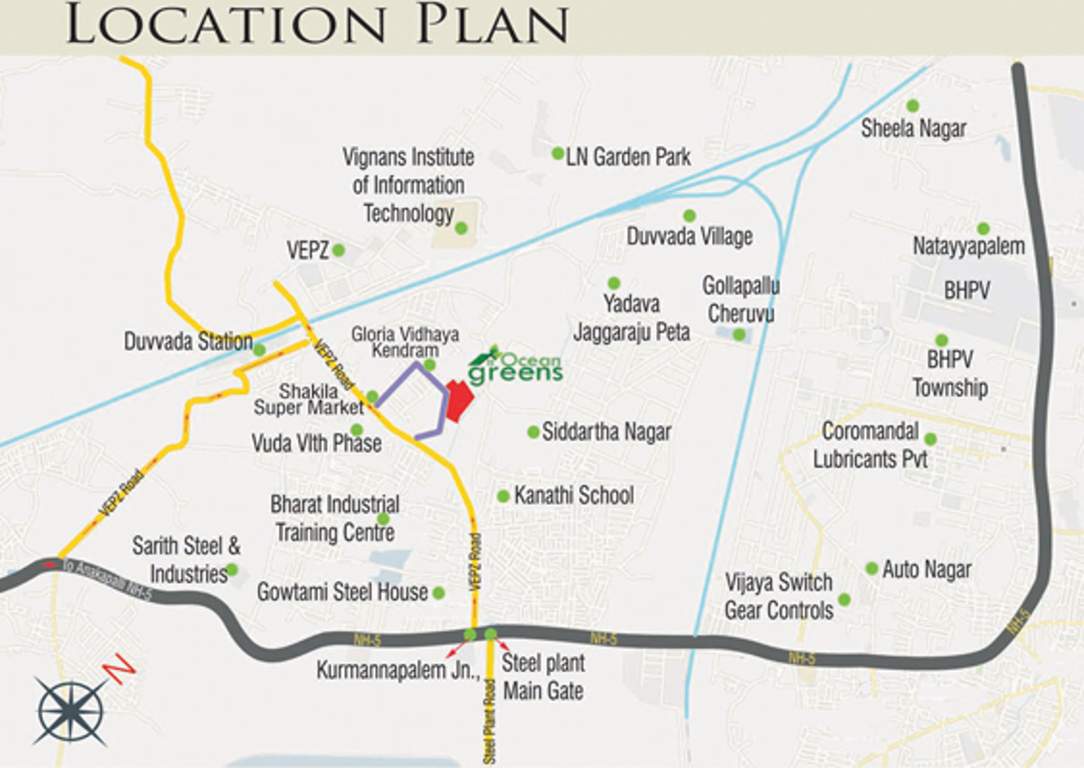  ocean greens Images for Location Plan of Lakshmi Ocean Greens