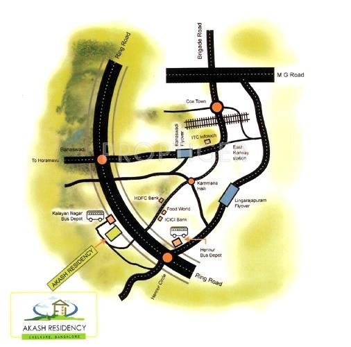 SV Properties Akash Residency Location Plan