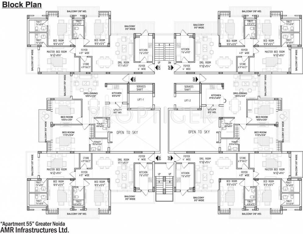 Images for Cluster Plan of AMR Infrastructures Apartment 55