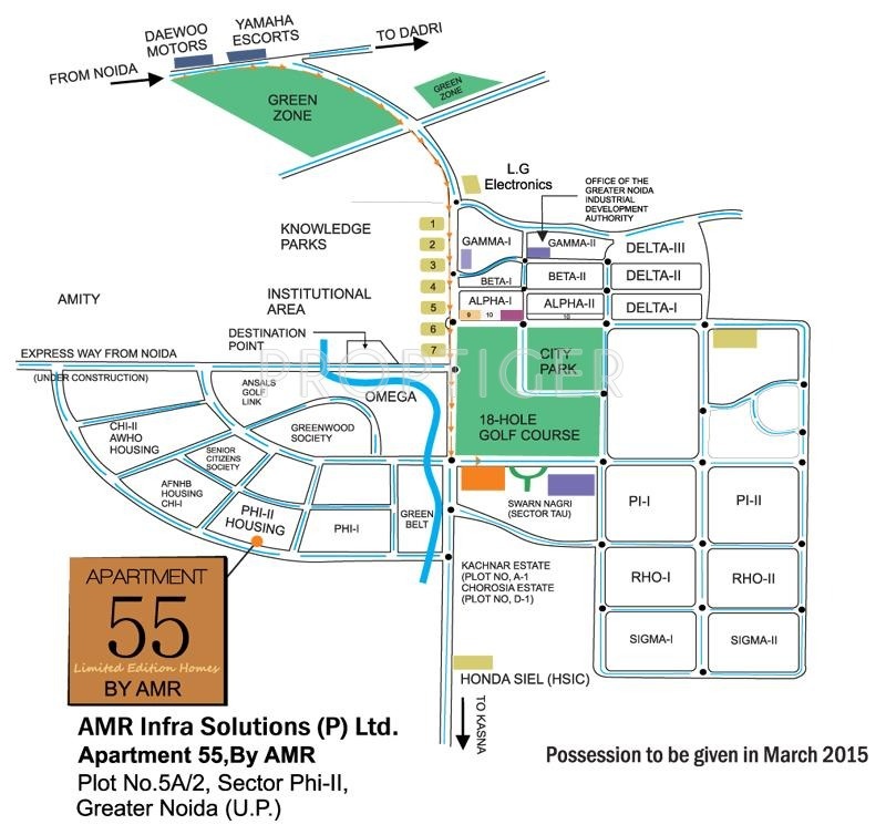 AMR Infrastructures Apartment 55 Location Plan