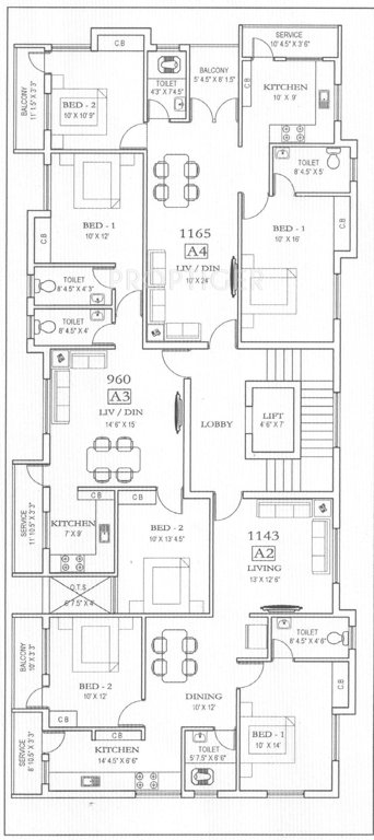 Images for Cluster Plan of Mahalakshmi Sai Nagar
