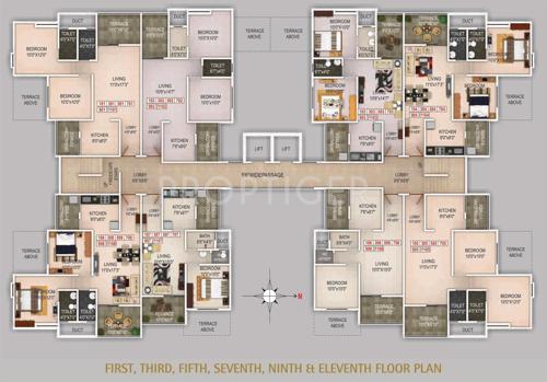 Images for Cluster Plan of Pragati Royal Orchid