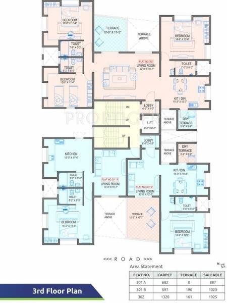 Single Tower Cluster Plan garima Single Tower Cluster Plan