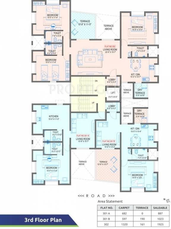 garima Single Tower Cluster Plan