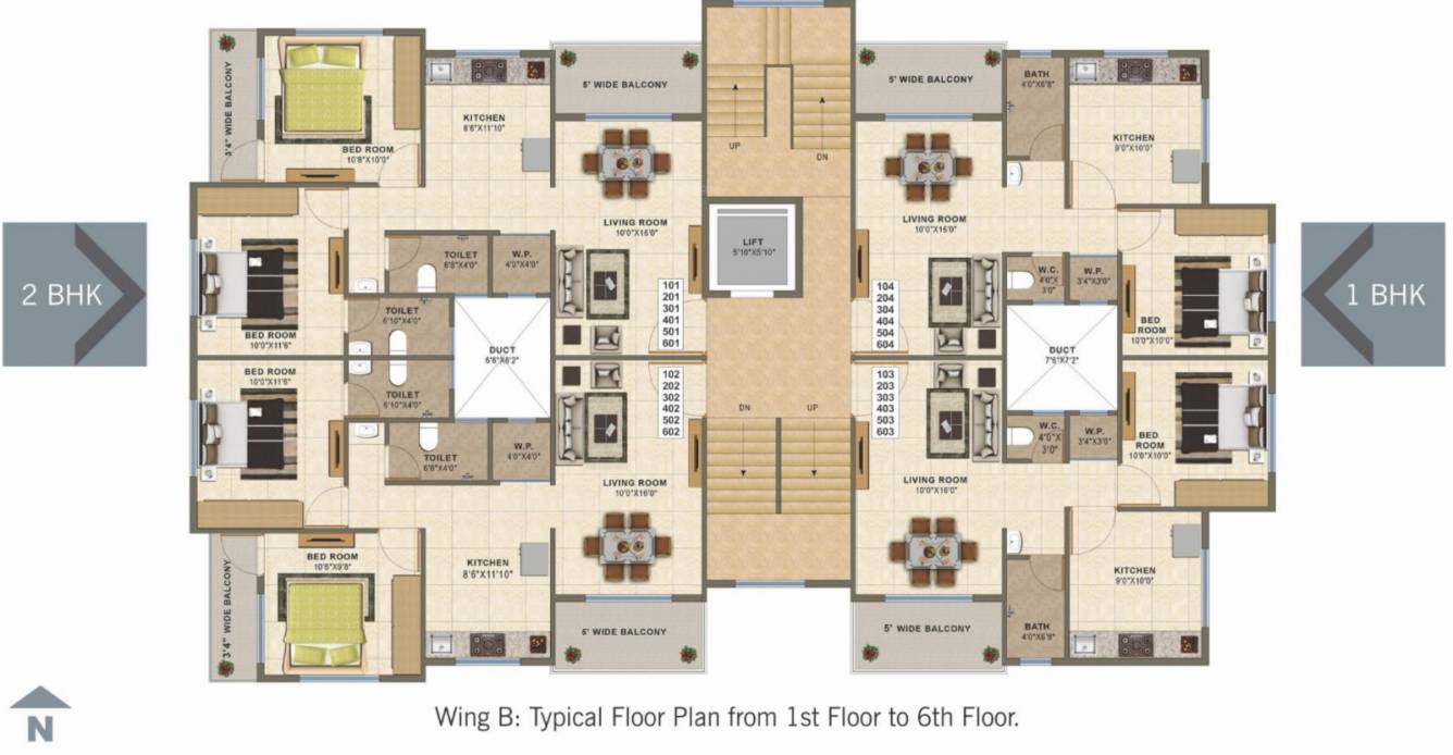  sapphire Tower A Cluster Plan