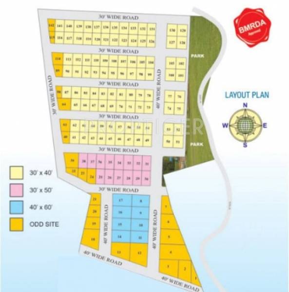 Terracon Projects Sai Residency Layout Plan