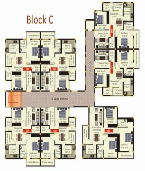 green villa Cluster Plan