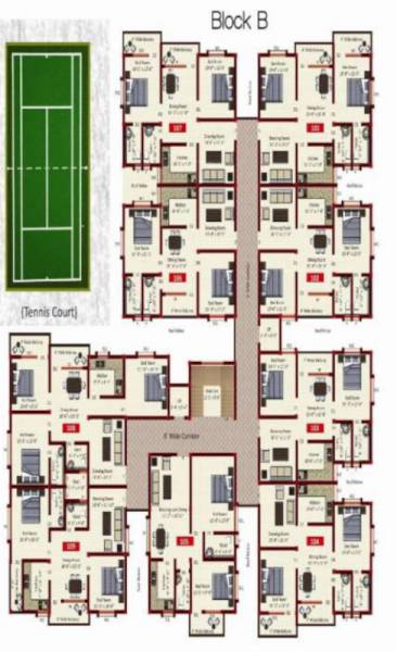  green-villa Cluster Plan