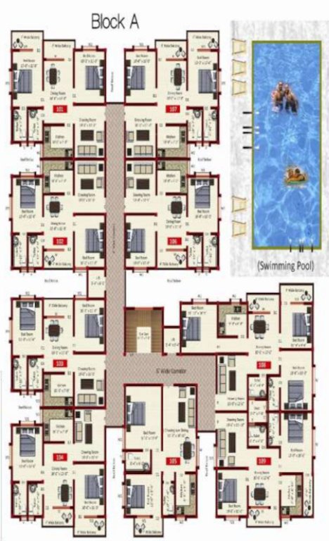 green villa Cluster Plan