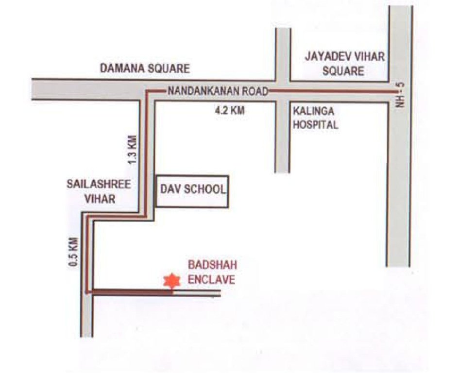  badshah enclave Location Plan