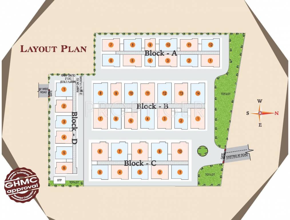 sree nivasam Layout Plan