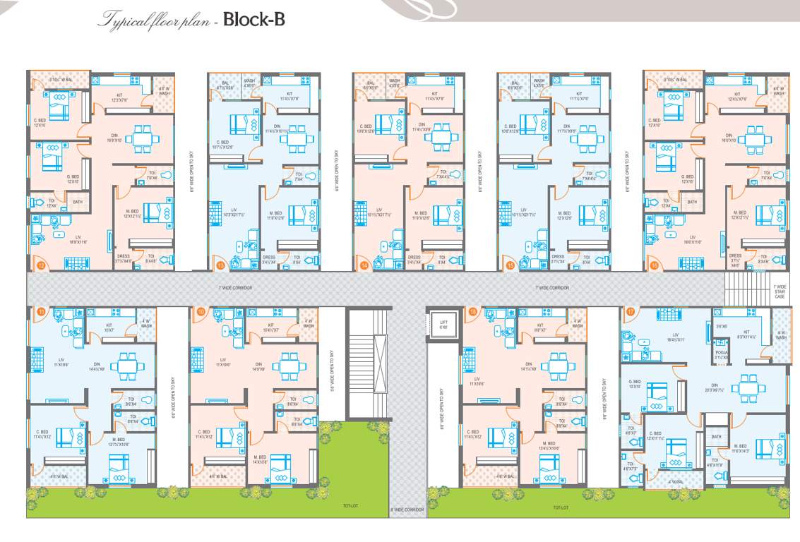  elegance Tower A Cluster Plan
