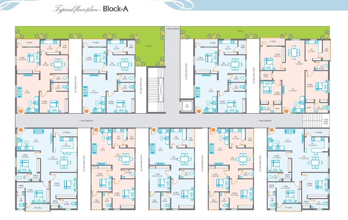  elegance Tower A Cluster Plan