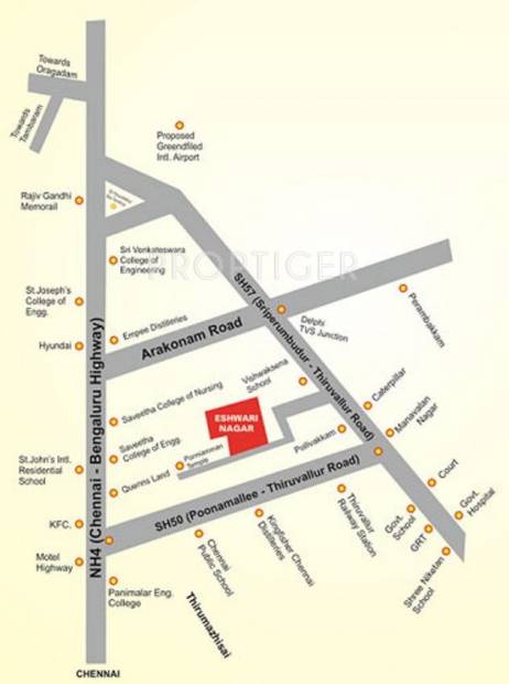 Images for Location Plan of Sangeetha Foundation Eshwari Nagar