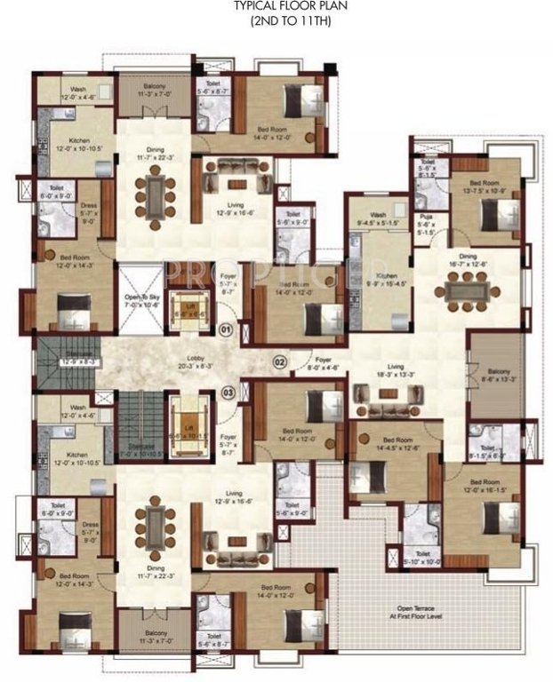 Images for Cluster Plan of Akshaya Orbit 11