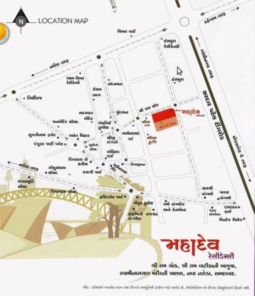  mahadev-residency Location Plan