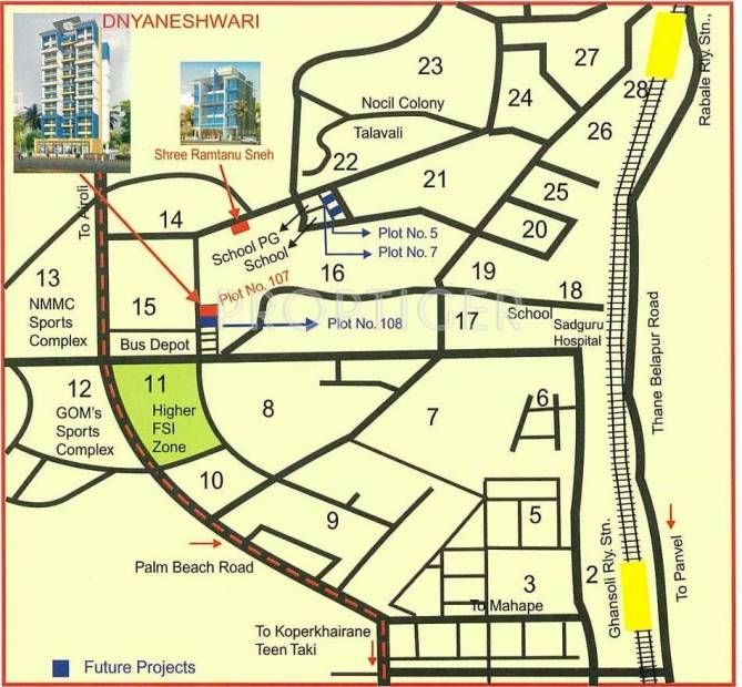 Shree Ramtanu Group Dynaneshwari Location Plan