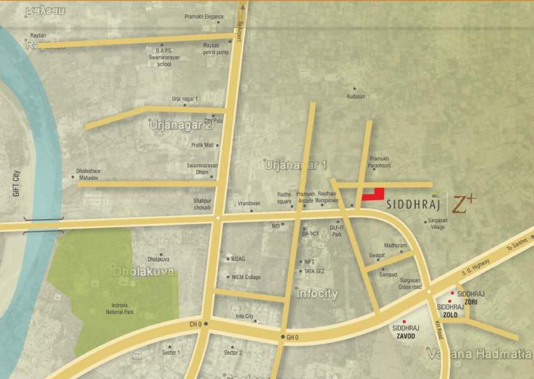  z plus Images for Location Plan of Siddhraj Z Plus