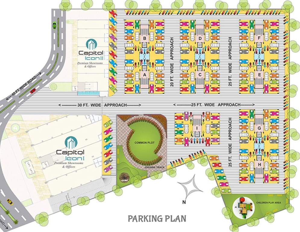  capitol flora and capitol icon 2 Images for Cluster Plan of Kalp Capitol Flora