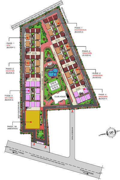  satyavani ushodayam green homes Master Plan