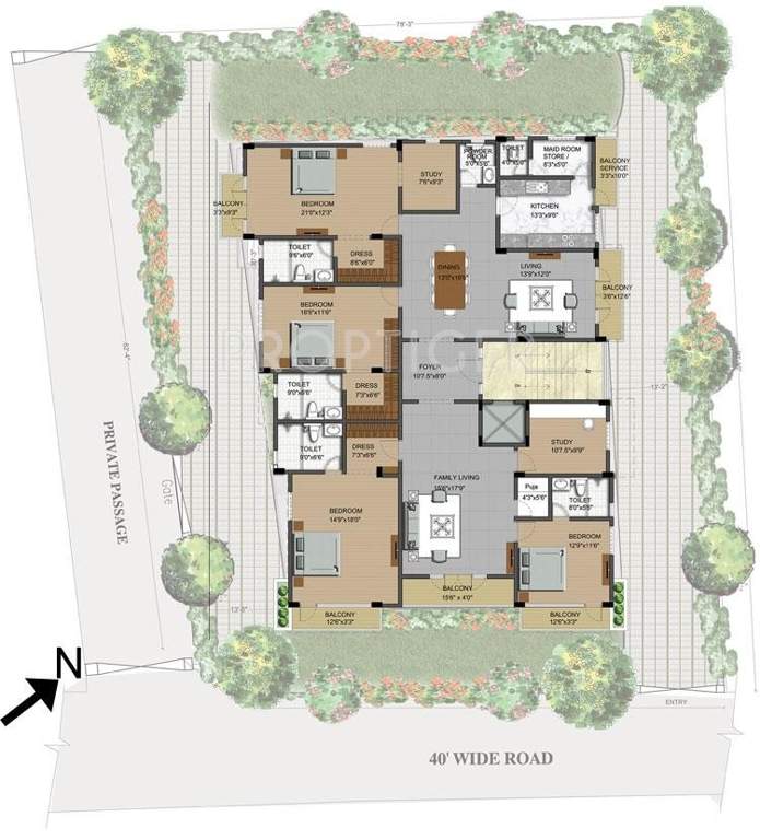 Images for Cluster Plan of Sumanth Sreshta Sai Ranga