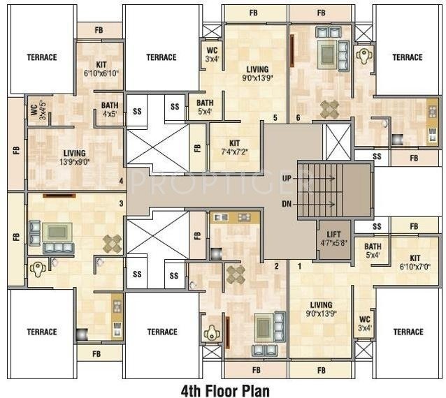 Images for Cluster Plan of Qualcon Patel Residency