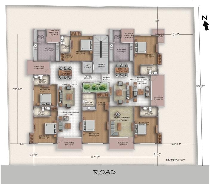 Images for Cluster Plan of Sumanth Sreshta Avanthika