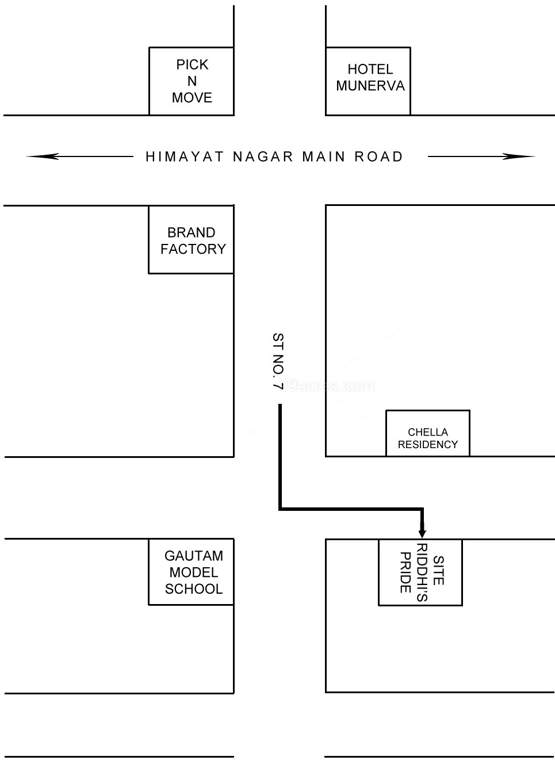  pride Images for Location Plan of Riddhi Pride