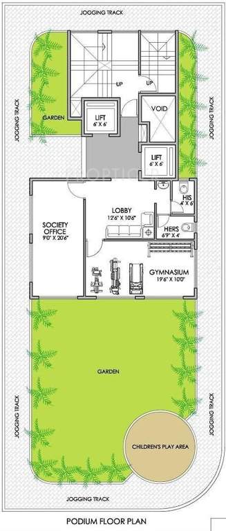  heights Images for Cluster Plan of Shree Enterprises Heights