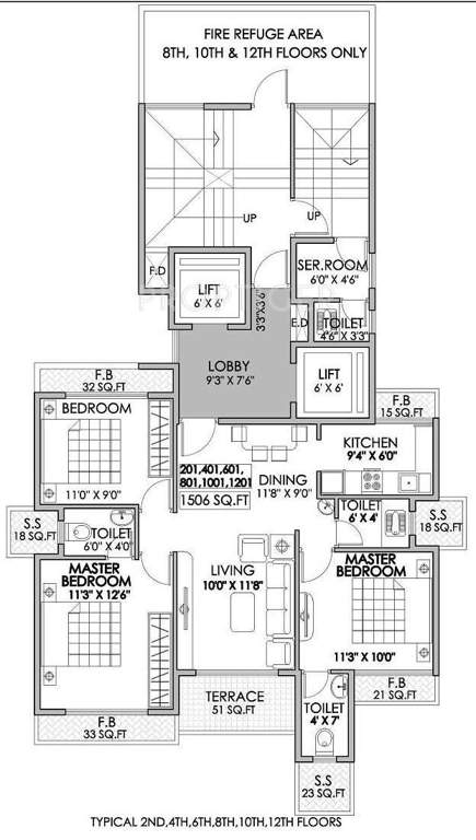  heights Images for Cluster Plan of Shree Enterprises Heights