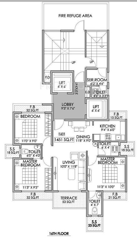  heights Images for Cluster Plan of Shree Enterprises Heights