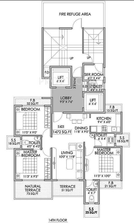 heights Images for Cluster Plan of Shree Enterprises Heights