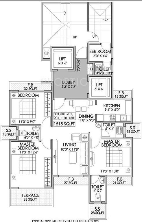  heights Images for Cluster Plan of Shree Enterprises Heights