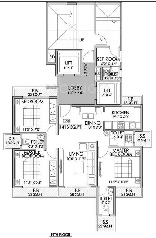  heights Images for Cluster Plan of Shree Enterprises Heights