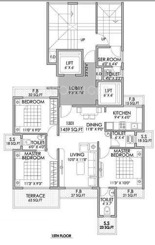  heights Images for Cluster Plan of Shree Enterprises Heights
