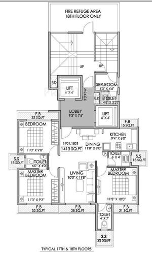  heights Images for Cluster Plan of Shree Enterprises Heights