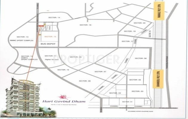 Images for Location Plan of Mangalmurti Hari Govind Dham