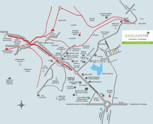  vistas Images for Location Plan of Raheja Vistas