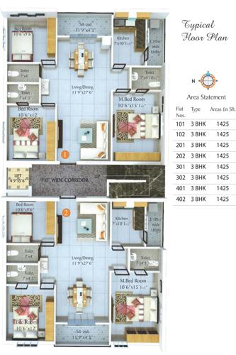  royal-court Royal Court Cluster Plan from 1st to 4th Floor