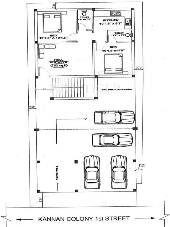 Images for Cluster Plan of ARRR Kannan Colony Ist Street