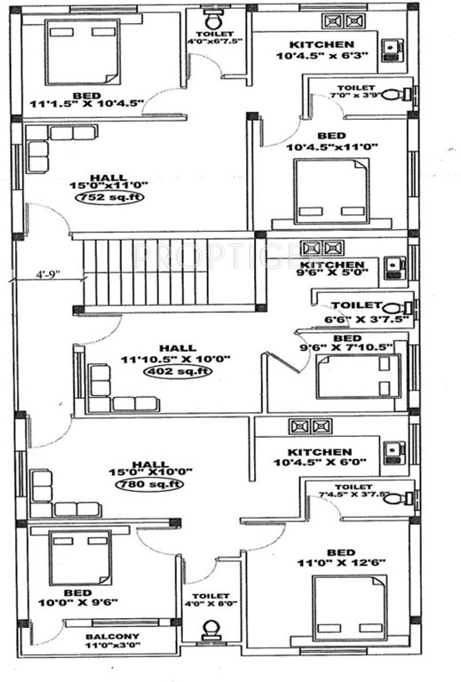 Images for Cluster Plan of ARRR Kannan Colony Ist Street